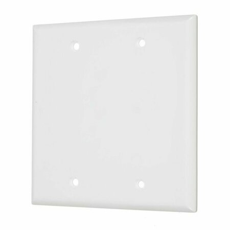AMERICAN IMAGINATIONS Square White Electrical Plate Cover Plastic AI-37106